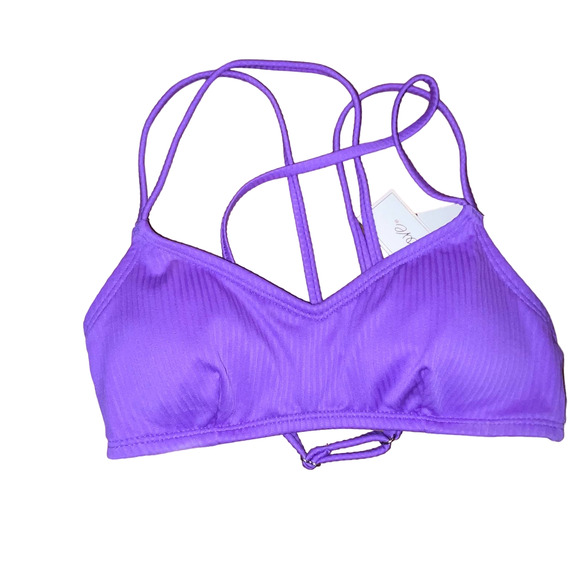 Salt +Cove miss matched Bikini set, purple and blue XS - Picture 5 of 11